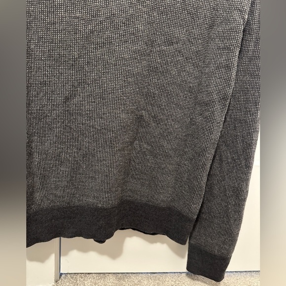 Banana Republic Blue Gray Merino Italian Wool Pullover Sweater Size Medium Tall - Picture 7 of 9